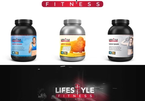 Logo Design For "Lifestyle Fitness Gym"