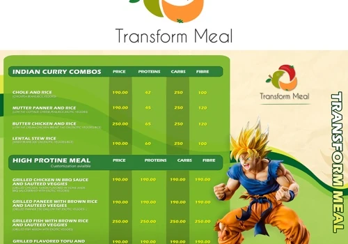 Logo & Menu Design For "Transform Meal Restaurant"