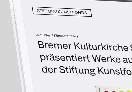 Stiftung Kunstfonds – Website