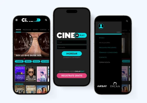 CINE.AR - Video on Demand (VoD) platform for Argen