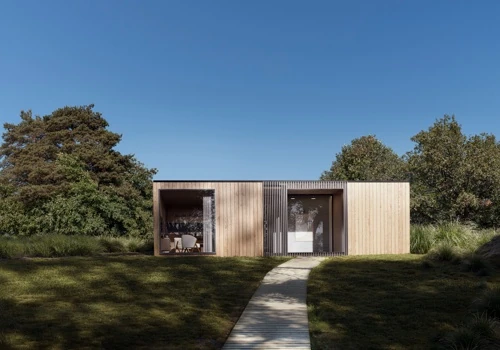 3d exterior and interior rendering - modular house