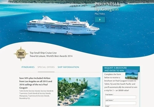 SEM Campaign with Paul Gauguin Cruises