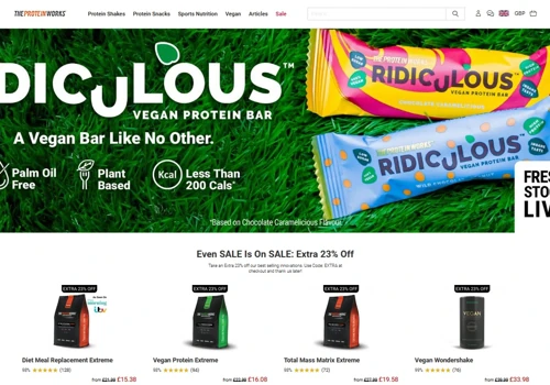 Online store selling protein products