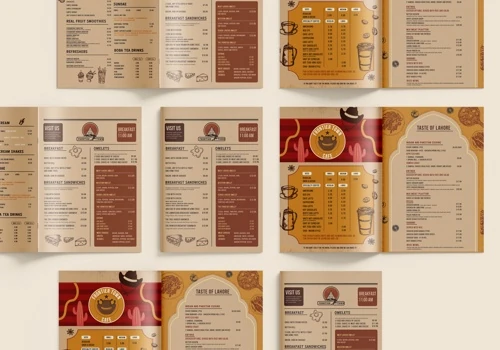 Restaurant menu design