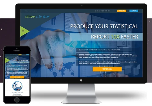 ClearClinica Website Re-design Project