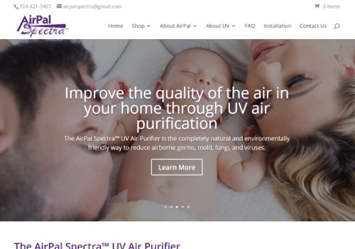 AirPal Spectra E-Commerce Website Design