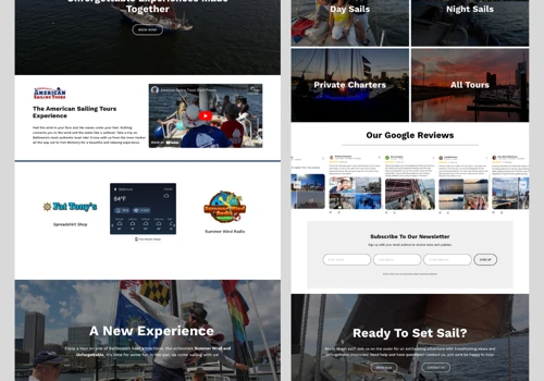American Sailing Tours Website Design Project