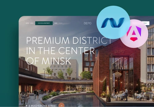 Website of a unique residential complex