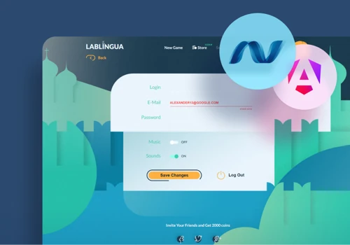 Web-application for learning languages