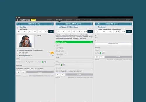 Zoomteego - SaaS For HR Agencies