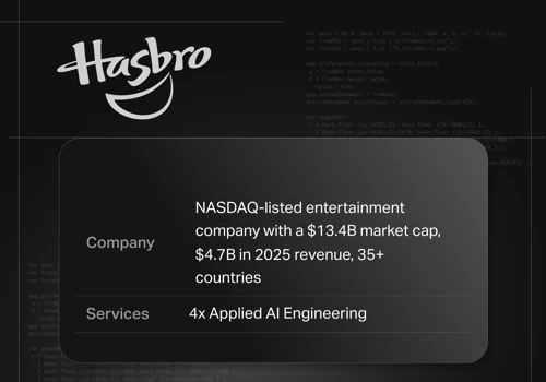 Applied AI Engineering for Hasbro's AI Studio
