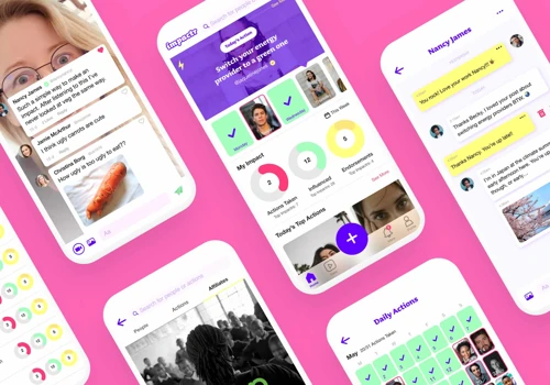 Impactr app design