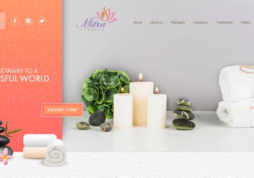 Website for Mitra Ayurspa