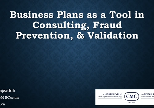 CMC Talk - Business Planning Methodology in Consulting and Fraud Prevention
