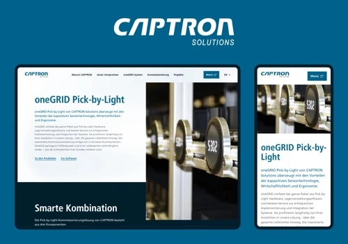 Headless Webseite für Captron Solutions