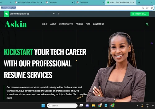 Askia WordPress website