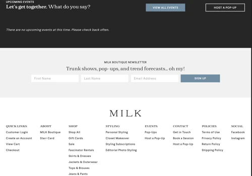 Milk Boutique – Personal & Editorial Styling Studi