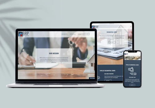 Mortgage company logo branding & website design