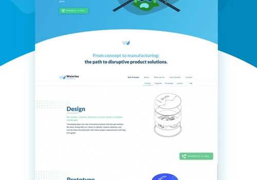 UI/UX Design and Webflow Development for Waterloo