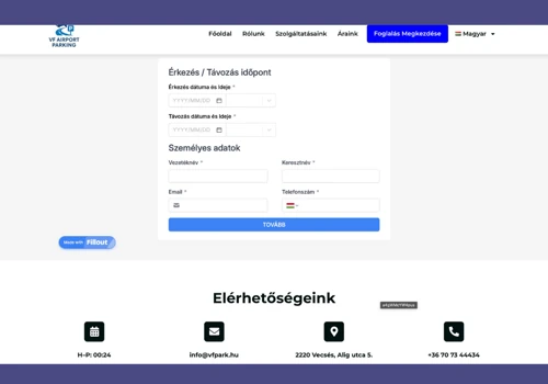VF Park & Drive is a Budapest-based airport parkin