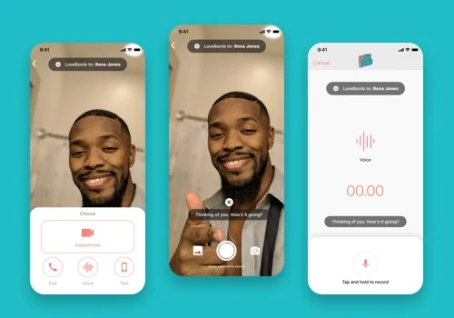 LoveBomb - Mobile App UI/UX