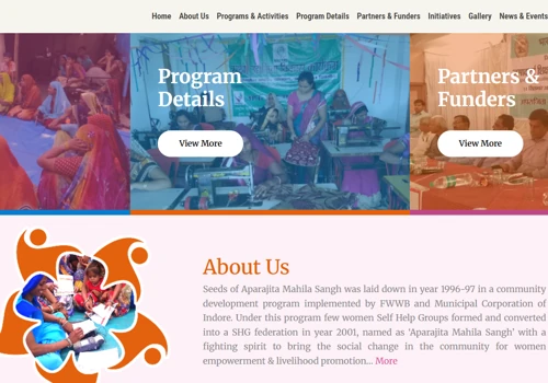 WordPress Architecture for Aprajita Mahila Sangh