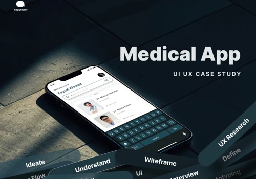 Healthcare PWA mobile app UI UX design