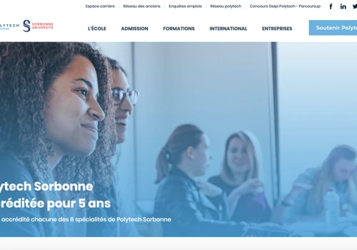 Polytech Sorbonne : plateforme web de valorisation des formations