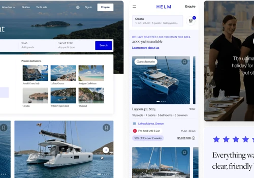 HELM – Modern Yacht Booking Web App