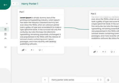 Card management and mind mapping application
