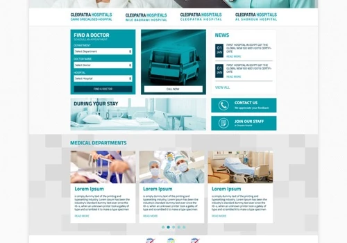 Cleopatra Hospitals corporate website