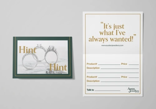 Marketing Collateral for a Jewellery Company