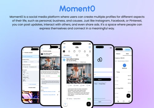 Moment0 - Social Media App
