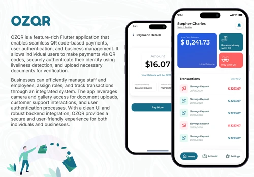 OZQR - Financial App
