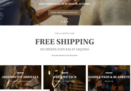 Vaquera Horse Mobile Ready Site