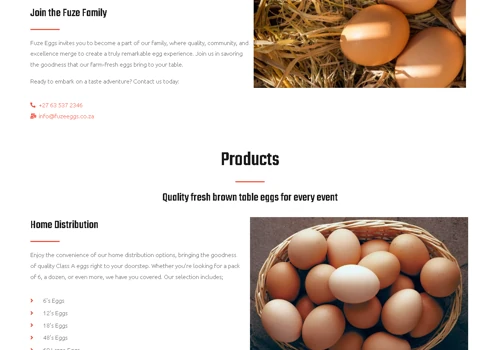 Web Design for agriculture products