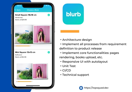 Blurd Photo Books Mobile App