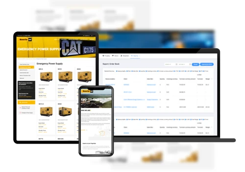 CRM & Web dev for CAT's ® exlusive dealer