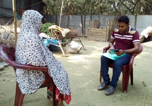 Baseline study at Chokoria of Chittagong with rural community people about water and sanitation, 2016
