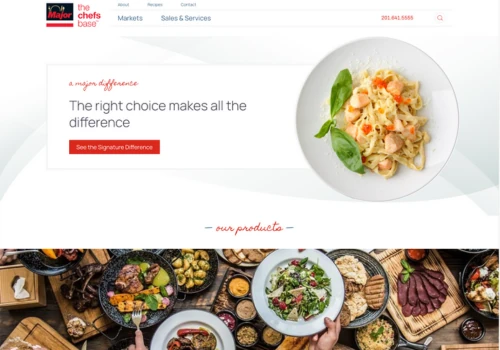 Major Products - Culinary Web Transformation