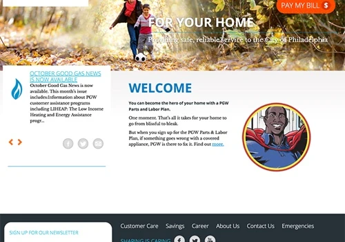Philadelphia Gas Works Website