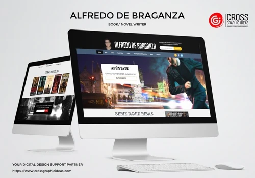 wordpress website for multi-talented author