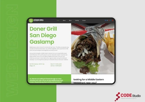 Website Design for Restaurant in San Diego