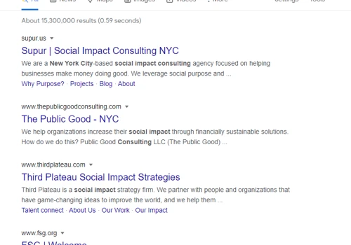 #1 Rank Social Impact NYC