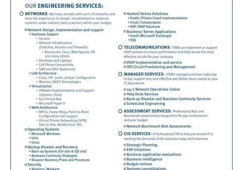 IT Risk Managers Family of Services