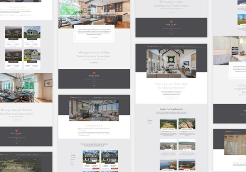 A Luxurious Website for a Local Home Builder