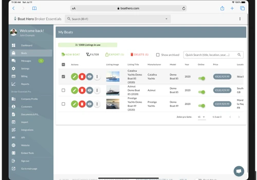 Boat Marketplace / Portal