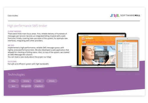 Business/ Telco: High-performance SMS broker
