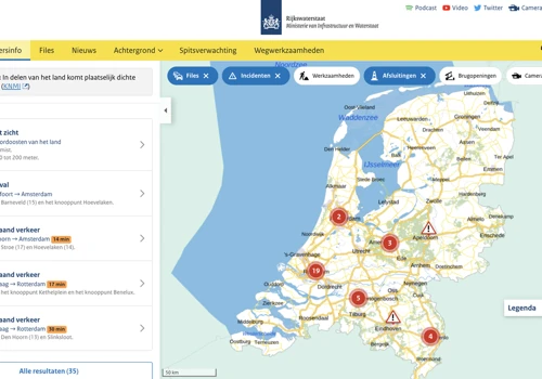 Rijkswaterstaat: RWS Verkeersinfo (rwsverkeersinfo