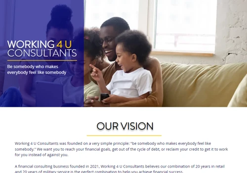 Working4youConsultants - Small Business Website